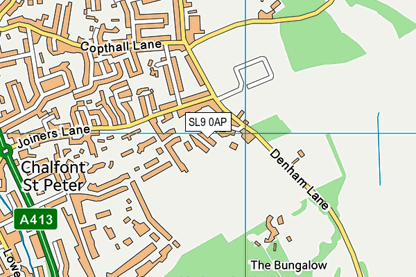 SL9 0AP map - OS VectorMap District (Ordnance Survey)