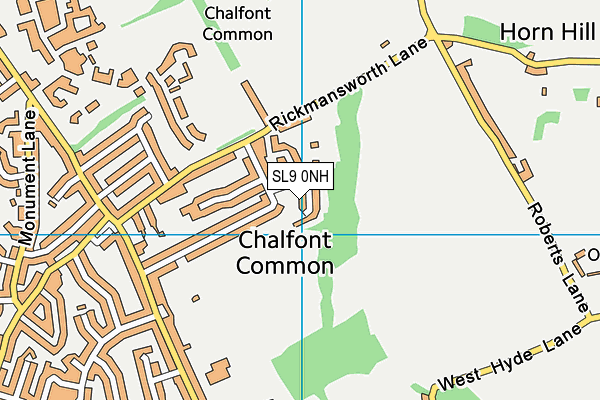 Map of CHALFONT EXPLORATION LTD at district scale