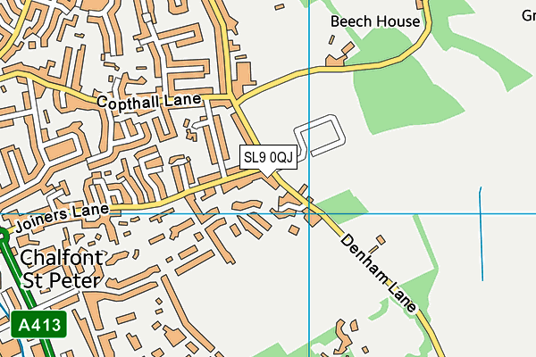 SL9 0QJ map - OS VectorMap District (Ordnance Survey)
