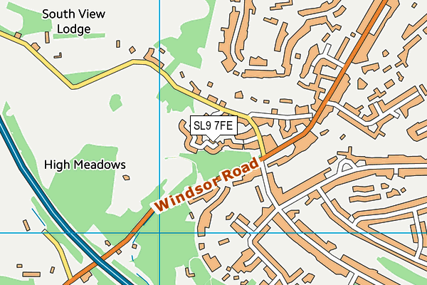 SL9 7FE map - OS VectorMap District (Ordnance Survey)