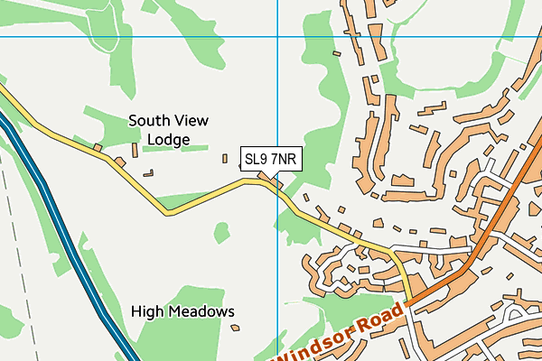 SL9 7NR map - OS VectorMap District (Ordnance Survey)