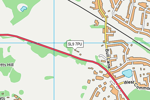 SL9 7PU map - OS VectorMap District (Ordnance Survey)