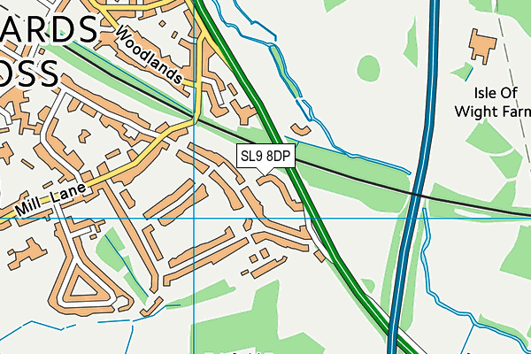 SL9 8DP map - OS VectorMap District (Ordnance Survey)