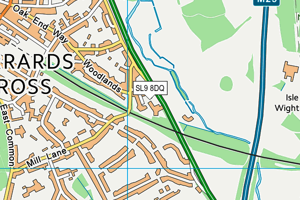 SL9 8DQ map - OS VectorMap District (Ordnance Survey)