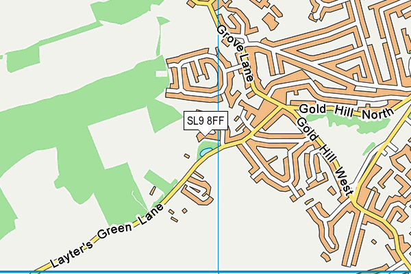 SL9 8FF map - OS VectorMap District (Ordnance Survey)