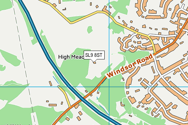 SL9 8ST map - OS VectorMap District (Ordnance Survey)