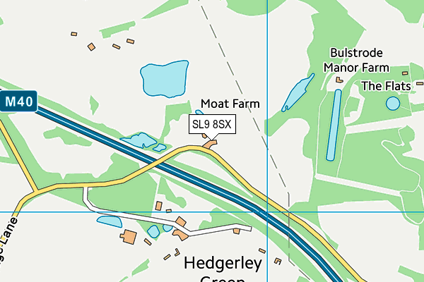 Map of HEDGERLEY FIELDS LIMITED at district scale
