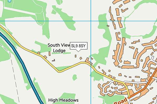 SL9 8SY map - OS VectorMap District (Ordnance Survey)