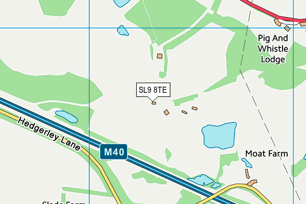 SL9 8TE map - OS VectorMap District (Ordnance Survey)