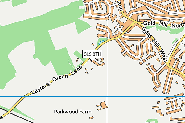 SL9 8TH map - OS VectorMap District (Ordnance Survey)