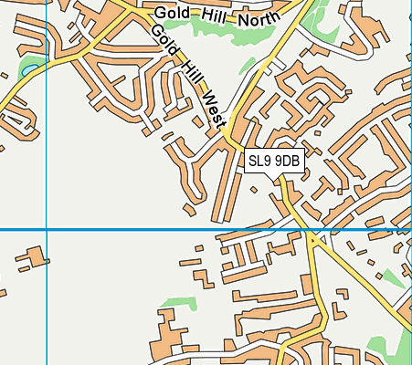 SL9 9DB map - OS VectorMap District (Ordnance Survey)
