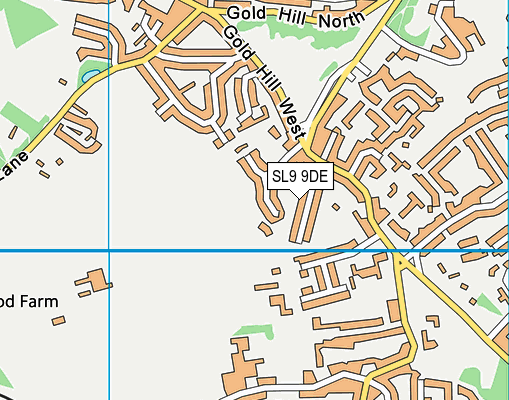 SL9 9DE map - OS VectorMap District (Ordnance Survey)