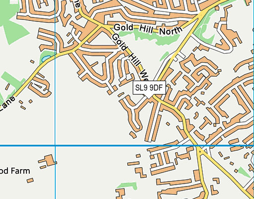 SL9 9DF map - OS VectorMap District (Ordnance Survey)