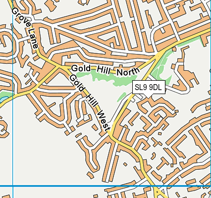 SL9 9DL map - OS VectorMap District (Ordnance Survey)