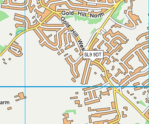 SL9 9DT map - OS VectorMap District (Ordnance Survey)