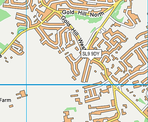 SL9 9DY map - OS VectorMap District (Ordnance Survey)