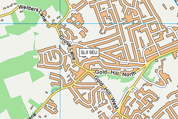 SL9 9EU map - OS VectorMap District (Ordnance Survey)