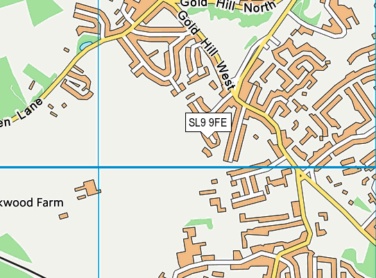 SL9 9FE map - OS VectorMap District (Ordnance Survey)