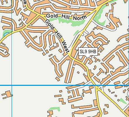 SL9 9HB map - OS VectorMap District (Ordnance Survey)