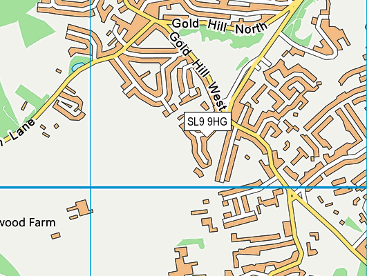 SL9 9HG map - OS VectorMap District (Ordnance Survey)