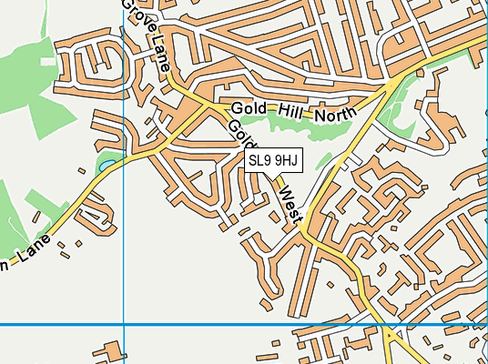 SL9 9HJ map - OS VectorMap District (Ordnance Survey)