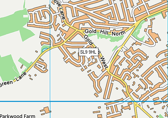 SL9 9HL map - OS VectorMap District (Ordnance Survey)