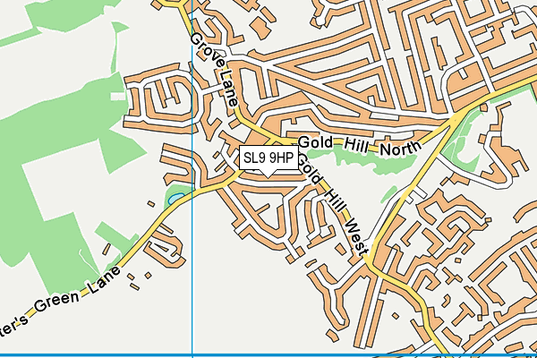 SL9 9HP map - OS VectorMap District (Ordnance Survey)