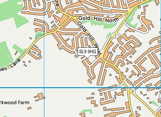 SL9 9HQ map - OS VectorMap District (Ordnance Survey)