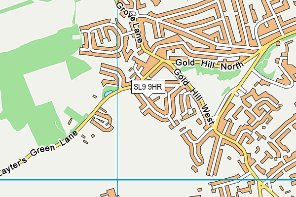 SL9 9HR map - OS VectorMap District (Ordnance Survey)
