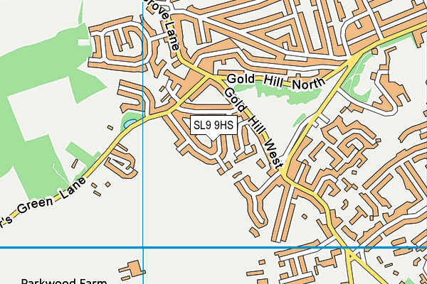 SL9 9HS map - OS VectorMap District (Ordnance Survey)