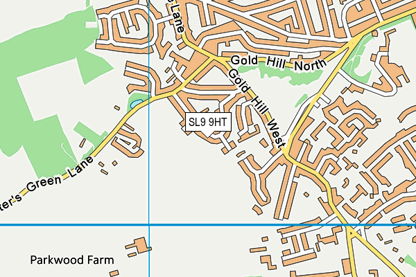 SL9 9HT map - OS VectorMap District (Ordnance Survey)