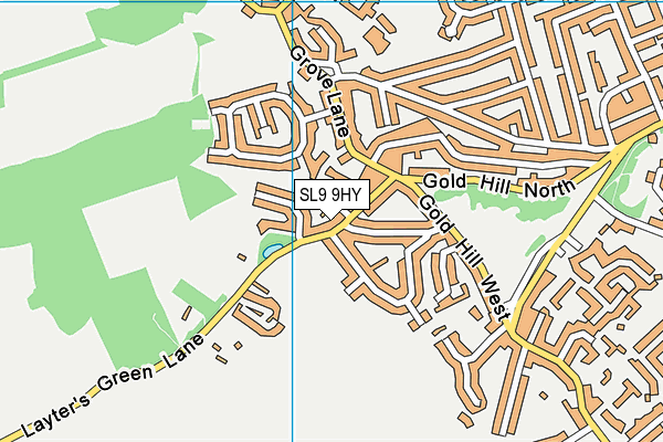SL9 9HY map - OS VectorMap District (Ordnance Survey)