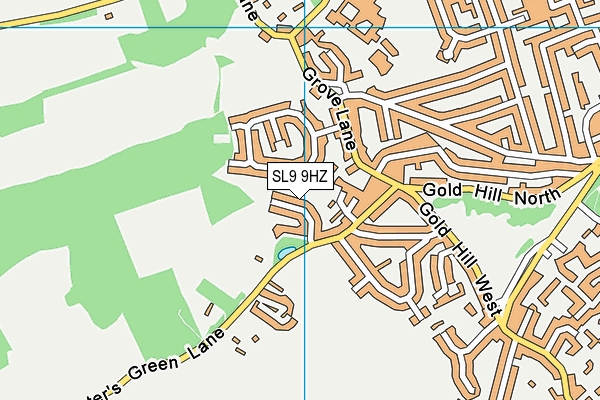 SL9 9HZ map - OS VectorMap District (Ordnance Survey)
