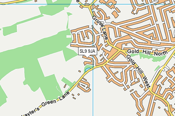 SL9 9JA map - OS VectorMap District (Ordnance Survey)