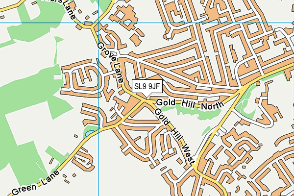 SL9 9JF map - OS VectorMap District (Ordnance Survey)