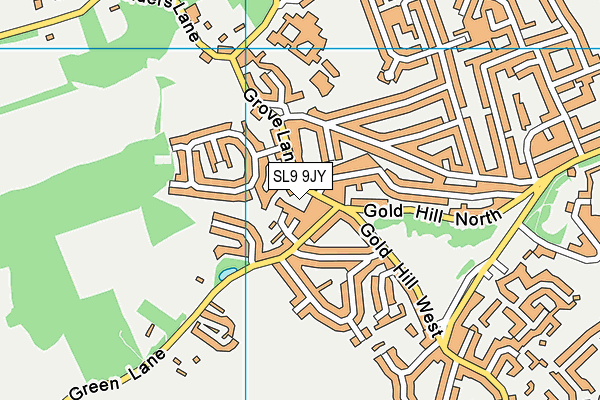 SL9 9JY map - OS VectorMap District (Ordnance Survey)