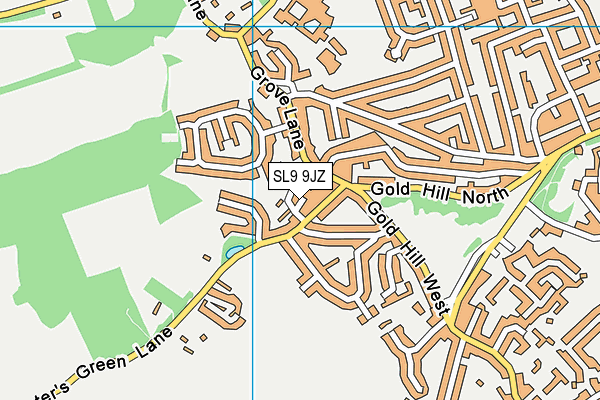 SL9 9JZ map - OS VectorMap District (Ordnance Survey)
