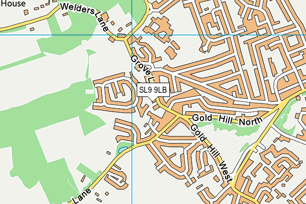 SL9 9LB map - OS VectorMap District (Ordnance Survey)
