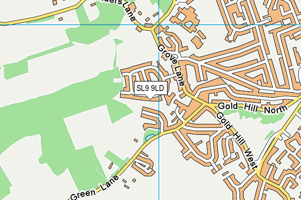 SL9 9LD map - OS VectorMap District (Ordnance Survey)