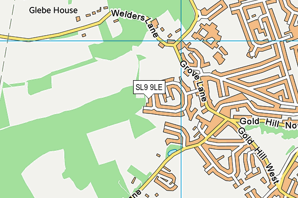 SL9 9LE map - OS VectorMap District (Ordnance Survey)