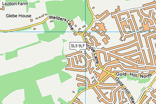 SL9 9LF map - OS VectorMap District (Ordnance Survey)