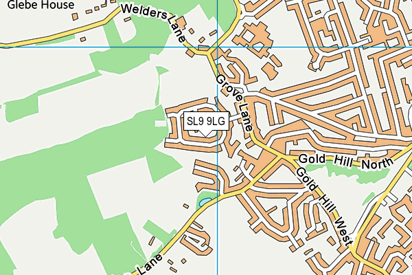 SL9 9LG map - OS VectorMap District (Ordnance Survey)