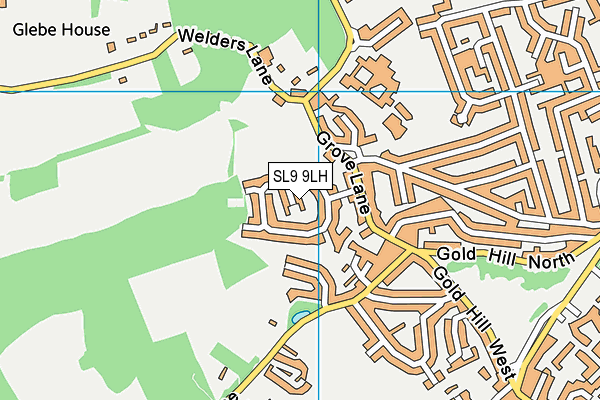 SL9 9LH map - OS VectorMap District (Ordnance Survey)
