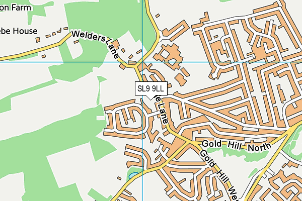SL9 9LL map - OS VectorMap District (Ordnance Survey)