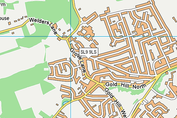 SL9 9LS map - OS VectorMap District (Ordnance Survey)