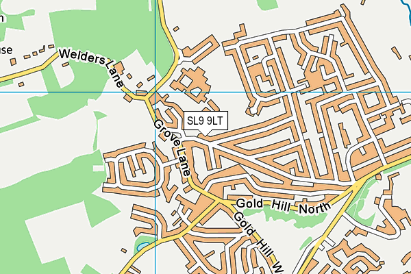 SL9 9LT map - OS VectorMap District (Ordnance Survey)