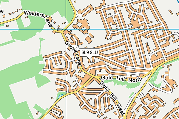 SL9 9LU map - OS VectorMap District (Ordnance Survey)
