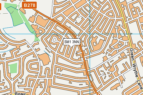 SM1 3NN map - OS VectorMap District (Ordnance Survey)