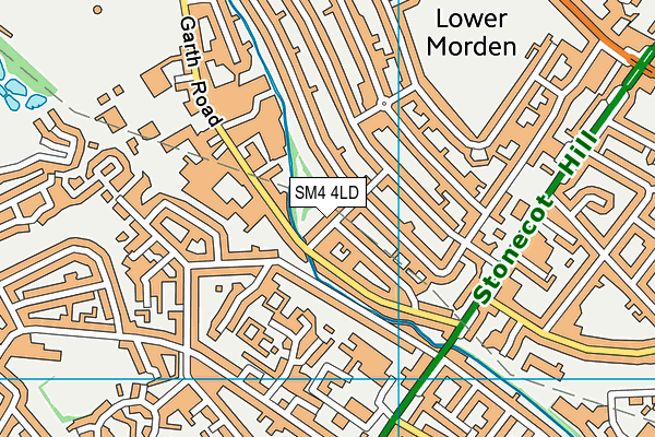 SM4 4LD map - OS VectorMap District (Ordnance Survey)