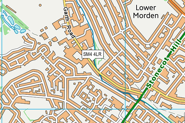 SM4 4LR map - OS VectorMap District (Ordnance Survey)